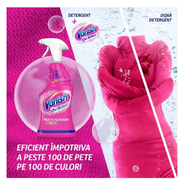 Vanish Spray Oxi Action 500ml pentru îndepărtarea petelor - image 5