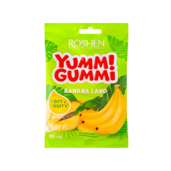 Roshen Bomboane gumate Yummi Gummi Banana Land 70 g - image 1