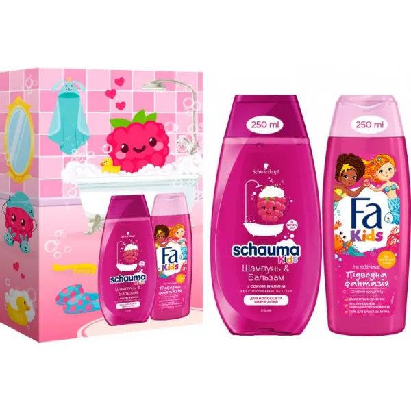 Set Schauma Kids ingrijire a copiilor +Fa (Sampon+Gel) - image 2