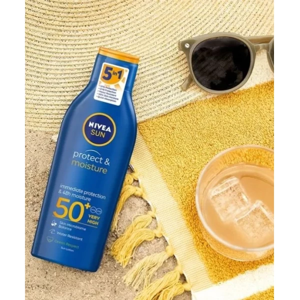Nivea Sun Care Лосьон увлажняющий солнцезащитный Защита и увлажнение SPF 50+ 200мл - image 3
