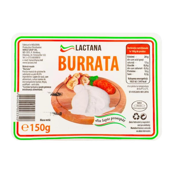 Lactana Burrata lattarella 150 g - image 2