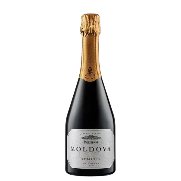 Milestii Mici Moldova de Lux Vin spumant alb demisec 0,75 l - image 1