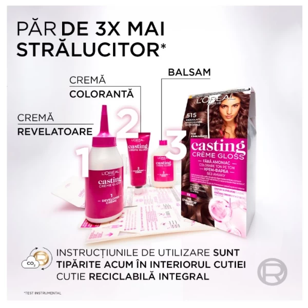 Casting Creme Gloss Vopsea de par 603 Ciocolata cu vanilie - image 4
