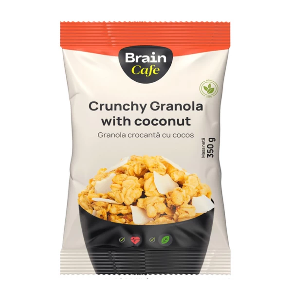 Brain Cafe Granola crocanta cu cocos 350 g - image 1