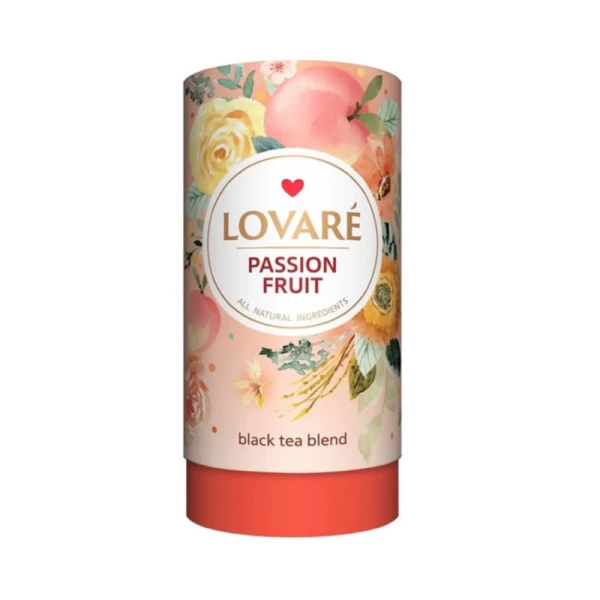 Lovare Ceai 80g verde chinezesc Passion Fruit, soursop (graviola) si petale de flori de galbenele - image 1