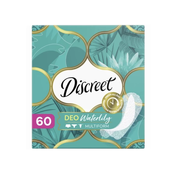 Discreet Absorbante zilnice Deo Water Lily 60 buc - image 1