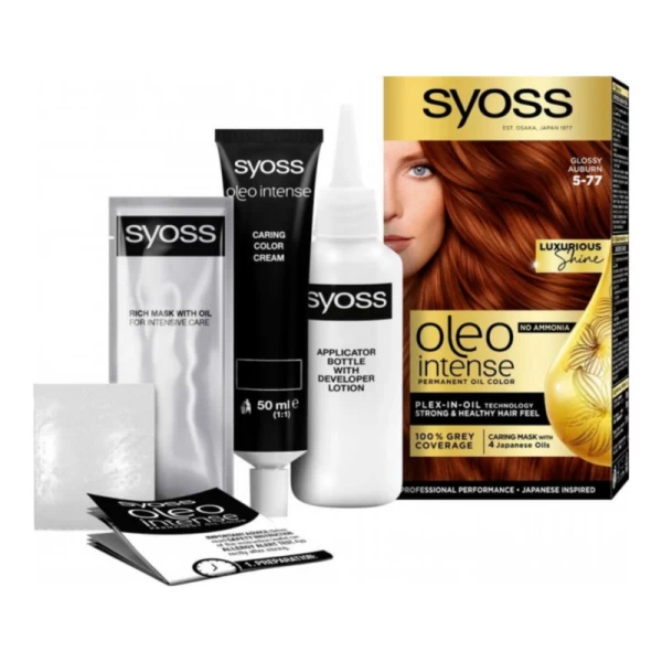 Syoss Oleo Краска для волос без аммиака Intense 5-77 Глянцевая бронза - image 2