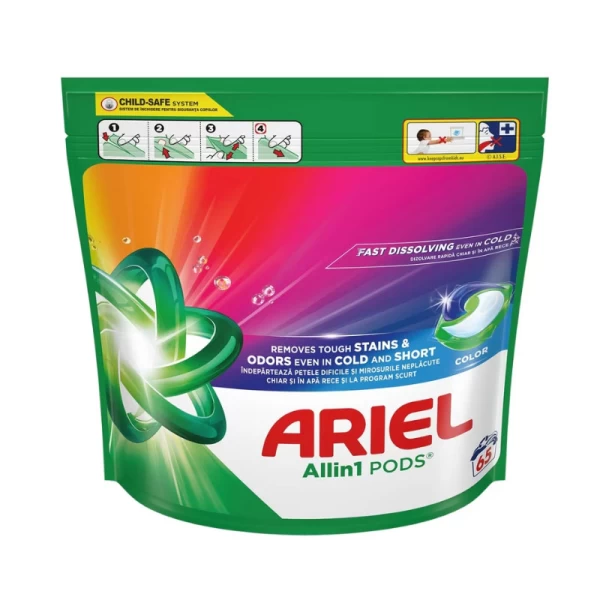 Ariel Detergent capsule 65 spalari Color, All in One - image 1