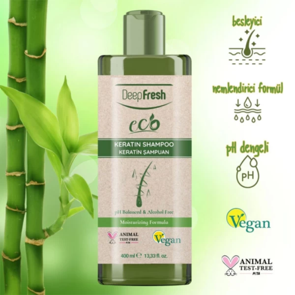 Шампунь с кератином DeepFresh Eco Natural 400 мл - image 2