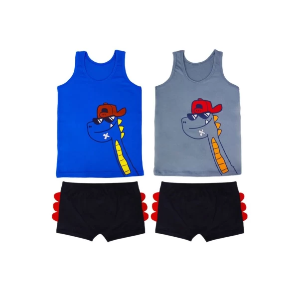 Domi Kids Set Maiou si Boxeri pentru baieti 5-6 ani, 64500 - image 1