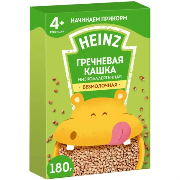 Heinz Низкоаллергенная гречневая кашка  (4+ мес.), 180г - image 1