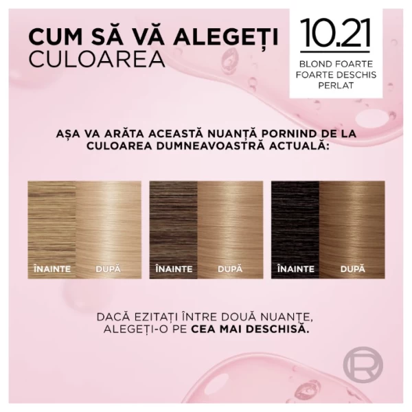 Excellence Vopsea de par 10.21 Blond Foarte Foarte Deschis Perlat - image 7