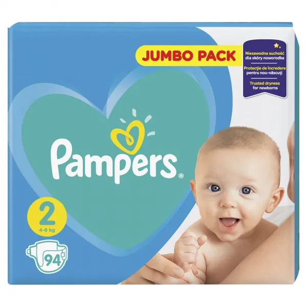 Pampers Scutece Jumbo Mini Nr.2, 96buc - image 1