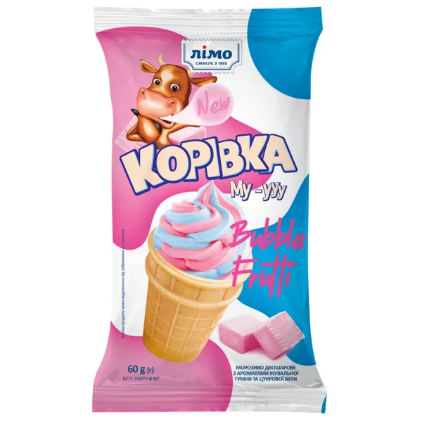 Limo Мороженое 60г с ароматом жевательной резинки Коровка Му-ууу - image 1