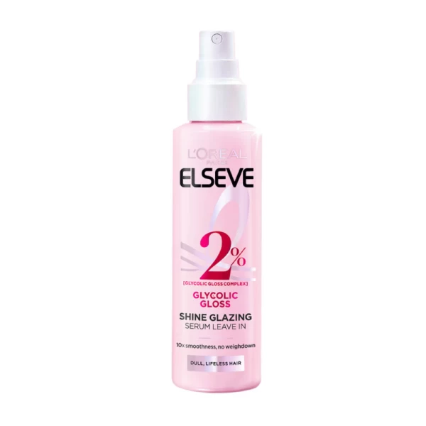 Elseve Glycolic Gloss Несмываемая сыворотка для блеска волос, 2% Комплекс для блеска с гликолевой ки - image 1