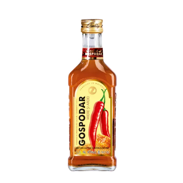 Vodca GOSPODAR Miere si Ardei 200ml - image 1