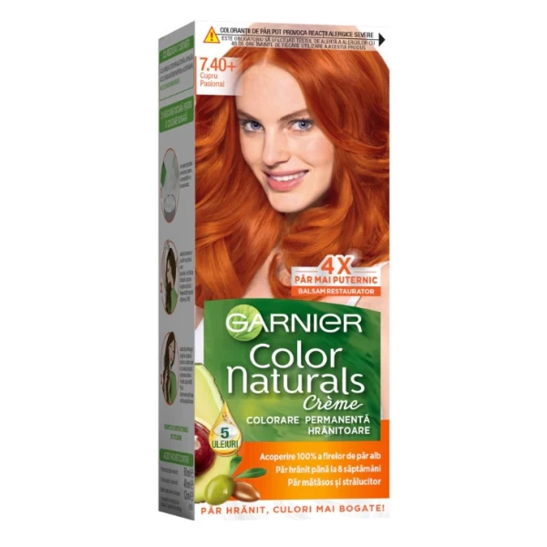 Стойкая краска для волос с аммиаком Garnier Color Naturals 7.40 Copper Passion - image 1