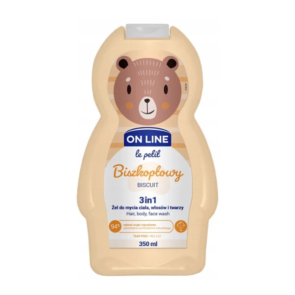 On Line Kids Sampon-gel 350ml 3in1 Biscuit - image 1