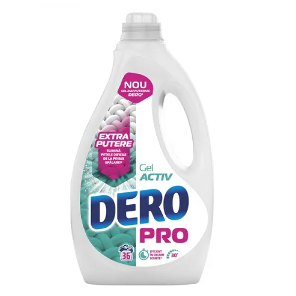 Dero Detergent de rufe lichid PRO Gel Activ (36 spalari) 1.8L - image 1
