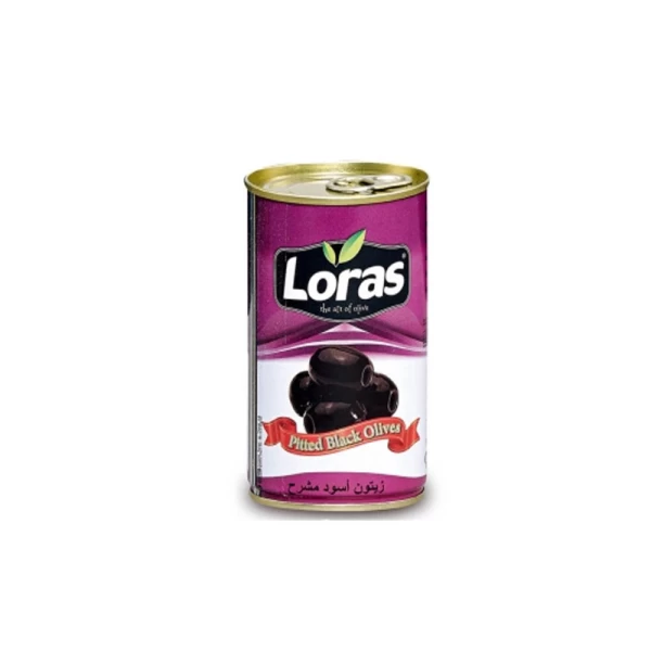 Loras Оливки черные без косточкой 325 г - image 1