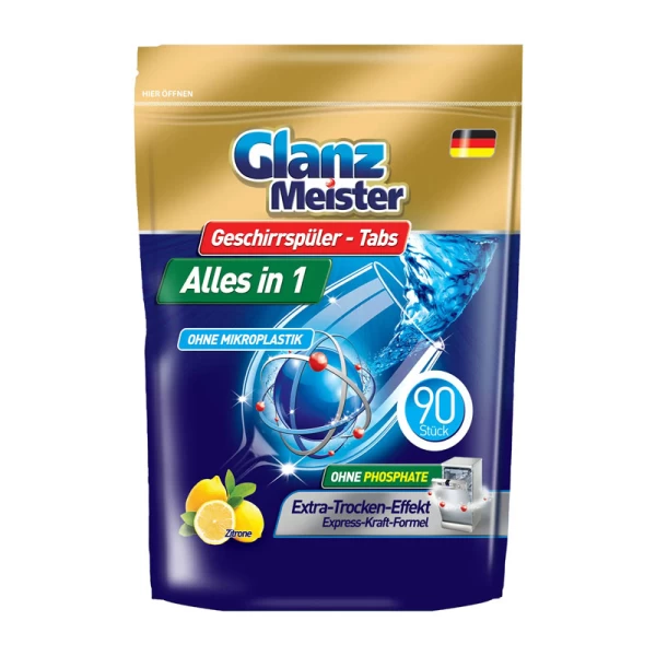 Glanz Meister таблеток для посудомоечной машины 90 шт Lemon All in 1 - image 1