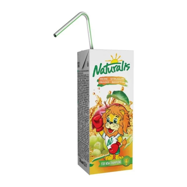 Naturalis suc de mere si struguri 200 ml - image 2