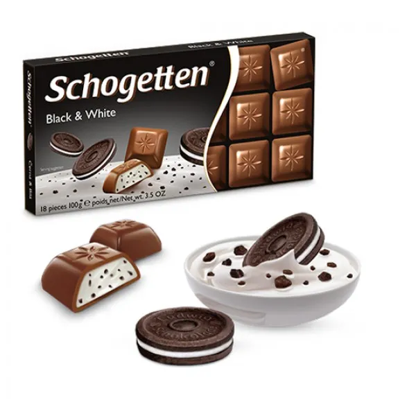 Шоколад молочный Schogetten Black&White 100 г - image 2