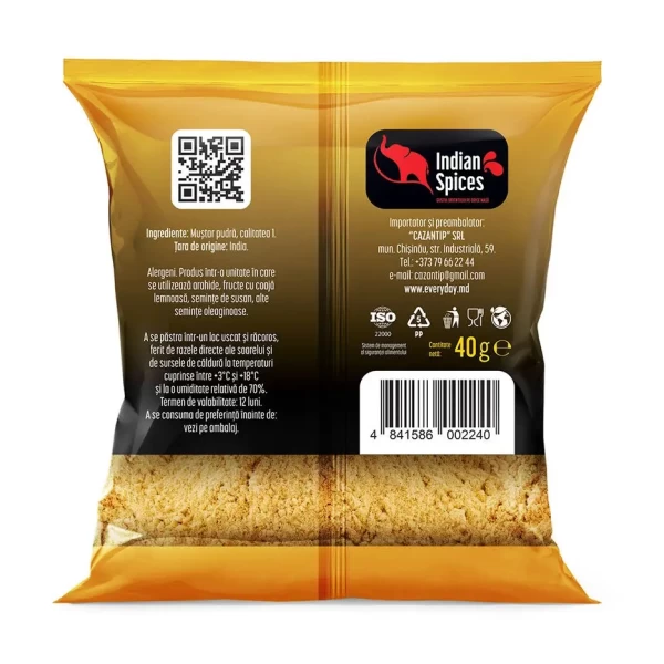 Горчица молотая, первый сорт Indian Spices, 40г - image 2