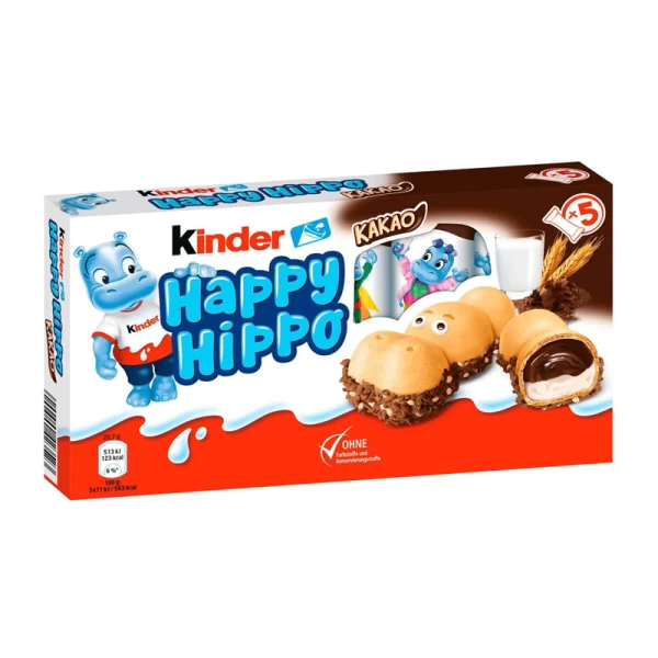 Kinder Happy Hippo Cacao, 5 buc - image 1