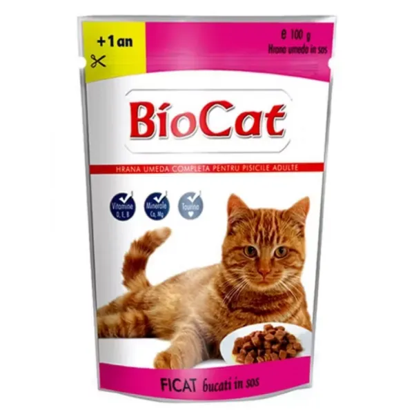 Bio Cat Conserva pentru pisici 100g ficat - image 1