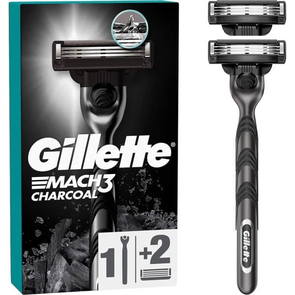Gillette Aparat de ras Mach3 Charcoal Rez 2 - image 2