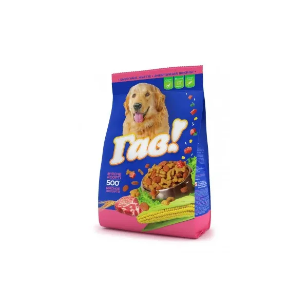 Гав! Корм для собак Мясное ассорти 500 г - image 1