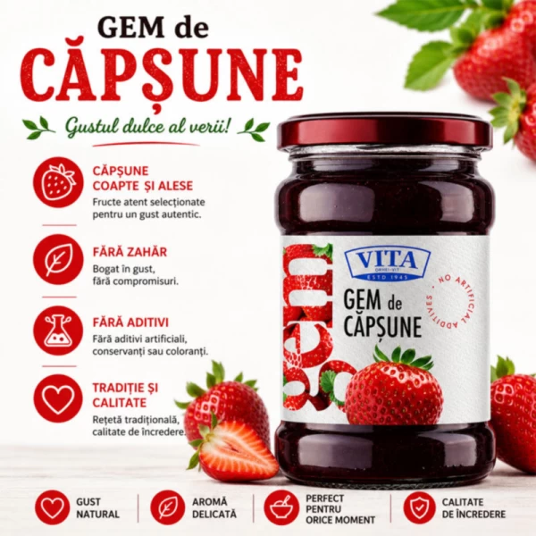 Vita Gem de capsuna 365 g - image 2