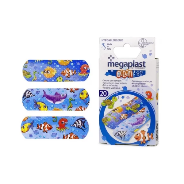 Plasturi impermeabili Megaplast Emplastru Ocean pentru copii N20 - image 2