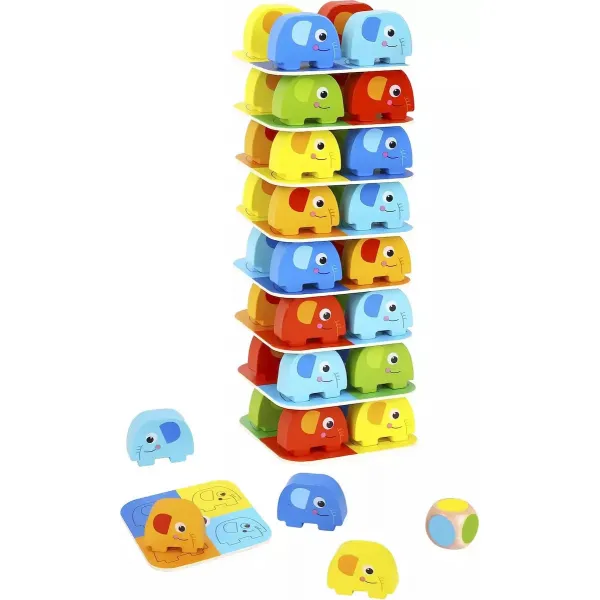 Jucarie Jenga cu elefanti TKF070A - image 6