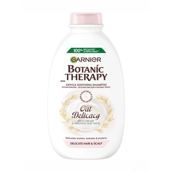 Garnier Botanic Sampon 400 ml Rice Cream & Organic Oat Milk - image 1