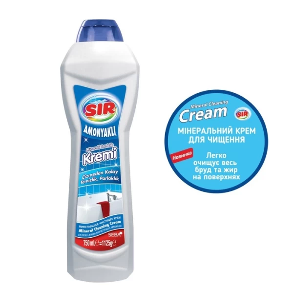 SIR cremă de curățat mineralizată amoniac 1125 g - image 2