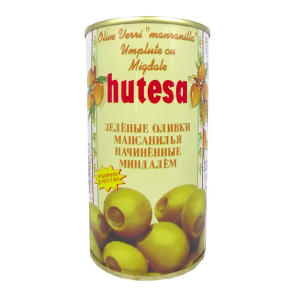 Olive verzi Hutesa cu migdale 350 gr - image 1