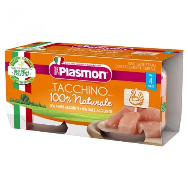 Пюре Plasmon из индейки (4+ мес), 2х80 г - image 1