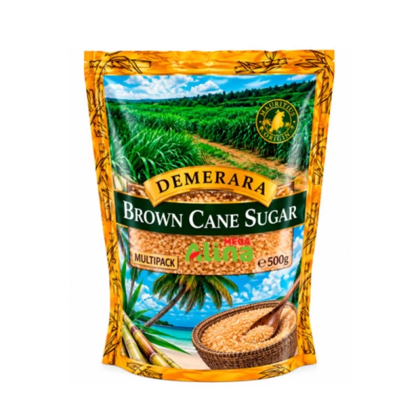 Zahar Brun cristale, nerafinat, din trestie de zahar 500g, Demarara - image 1
