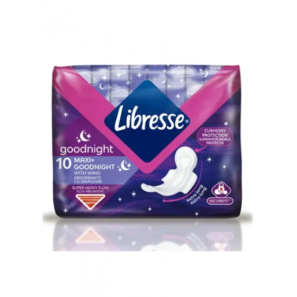 Libresse Absorbante Ultra Maxi Goodnight Soft 10buc - image 1
