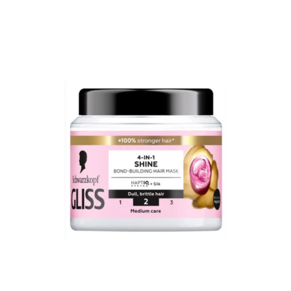 Gliss Masca de par 4 in 1 Liquid Silk Hair Repair pentru stralucire, 400ml - image 1