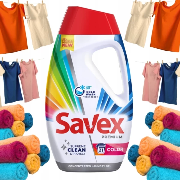 Savex Detergent lichid 0.945l Premium Color - image 2