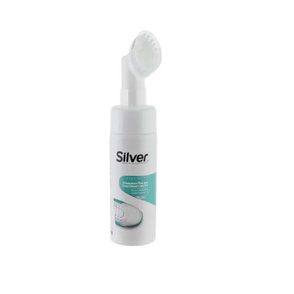 Silver Чистящая пеня для обуви с щеткой 150 мл - image 1