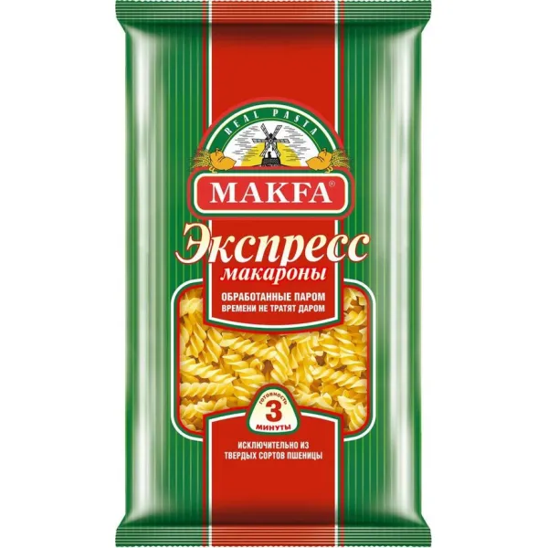 Макаронные изделия Экспресс спиральки Макфа 400г - image 1
