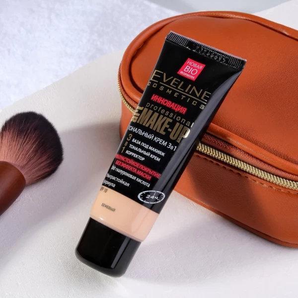 Eveline Тональный крем Art Professional Make-Up 3в1 Светло-бежевый 30 мл - image 3