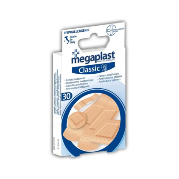 Plasturi impermeabili Megaplast Emplastru Classic 5 marimi, 30 bucati - image 1