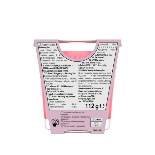 Glade Ароматическая свеча Relaxing Zen 112 г - image 2
