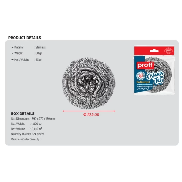 Proff Razuitor industrial din oțel (60 de grame) - image 2