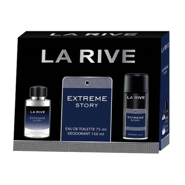 Set La Rive Men Extreme Story (apa de toaleta 75ml+deo 150cm3) - image 1